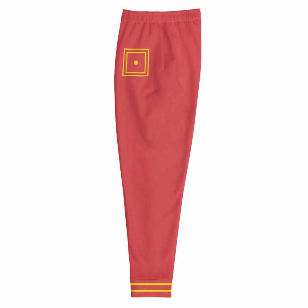 散打 Sanda Sanshou Kung Fu (Chinese Kickboxing) Unisex Joggers (Red)