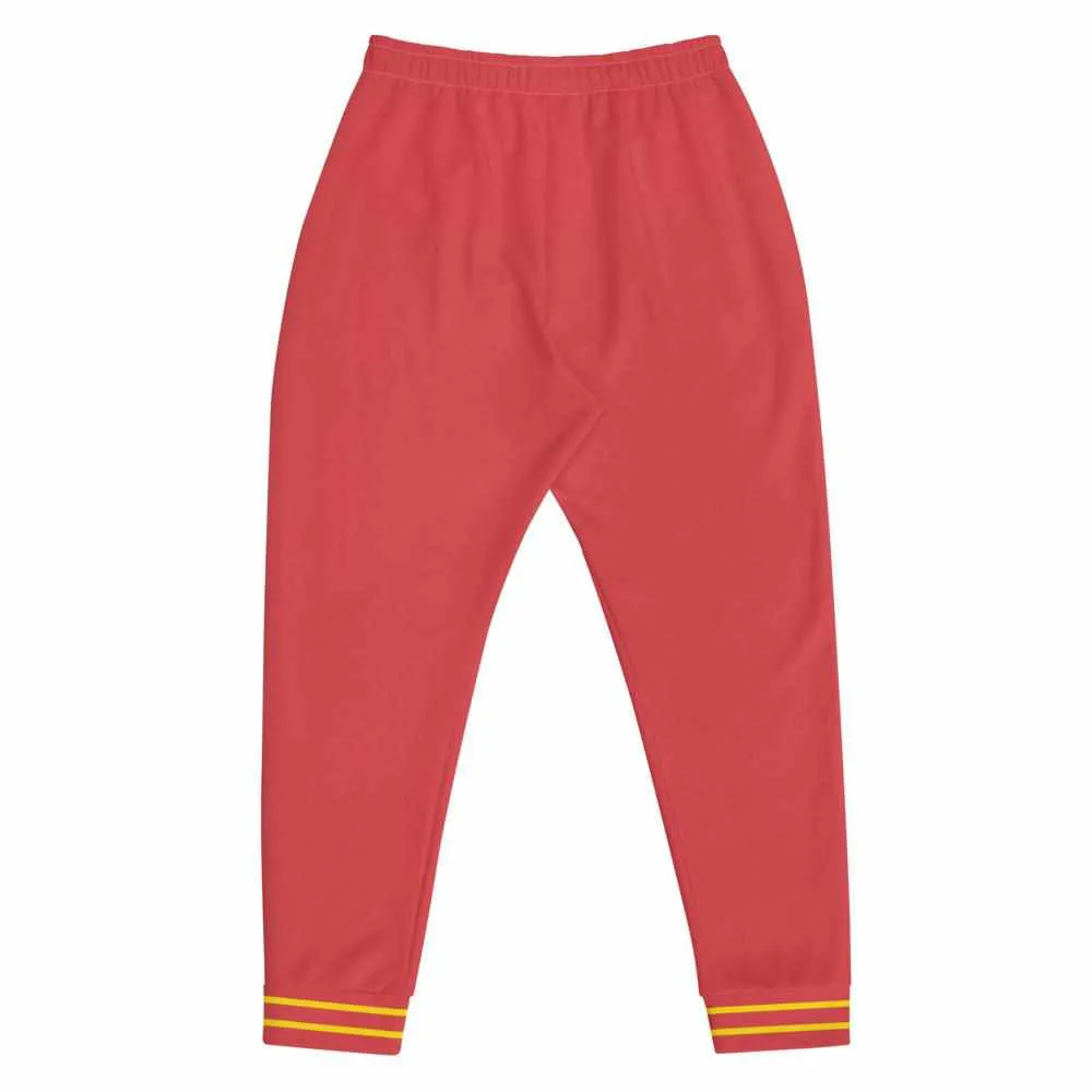 散打 Sanda Sanshou Kung Fu (Chinese Kickboxing) Unisex Joggers (Red)