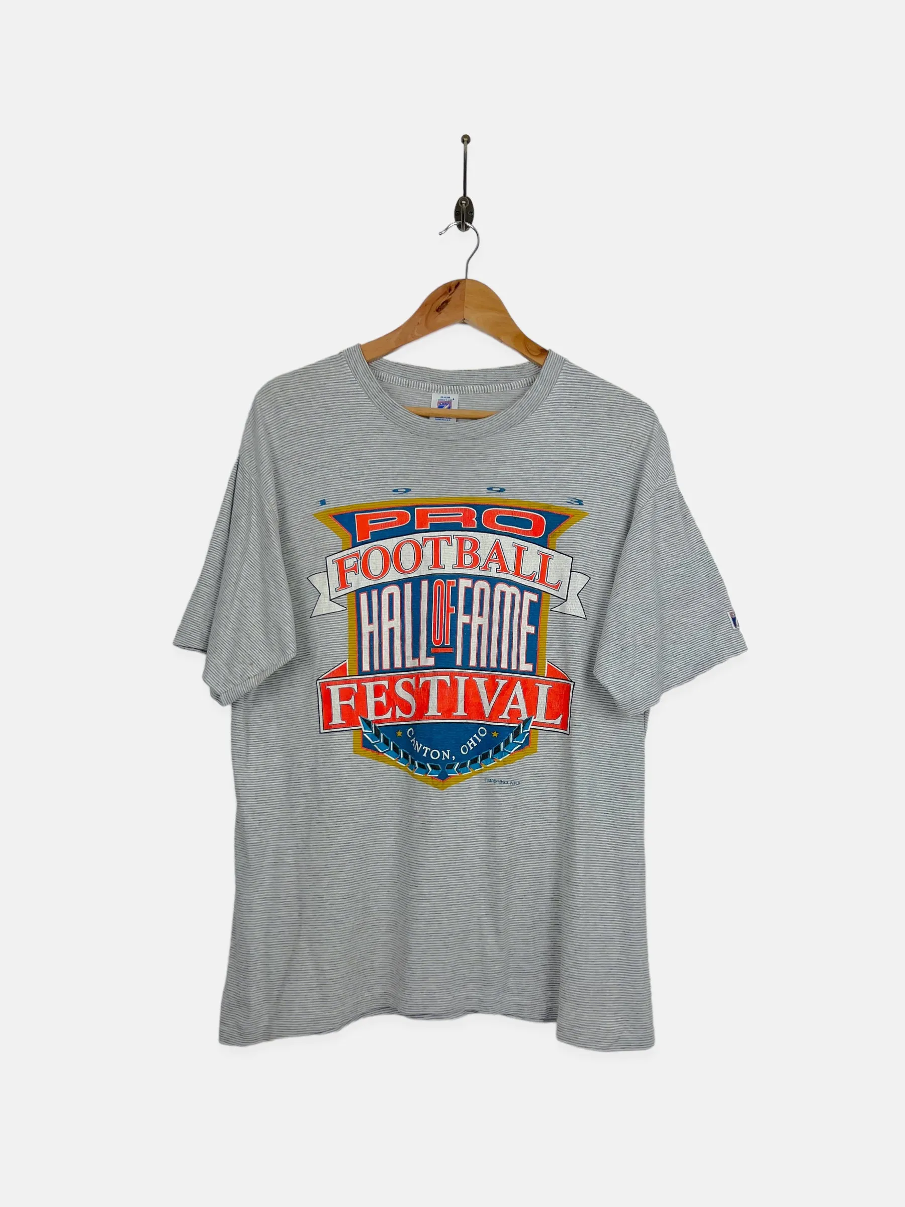 1993 Pro Football Festival Ohio USA Made Vintage T-Shirt Size M-L