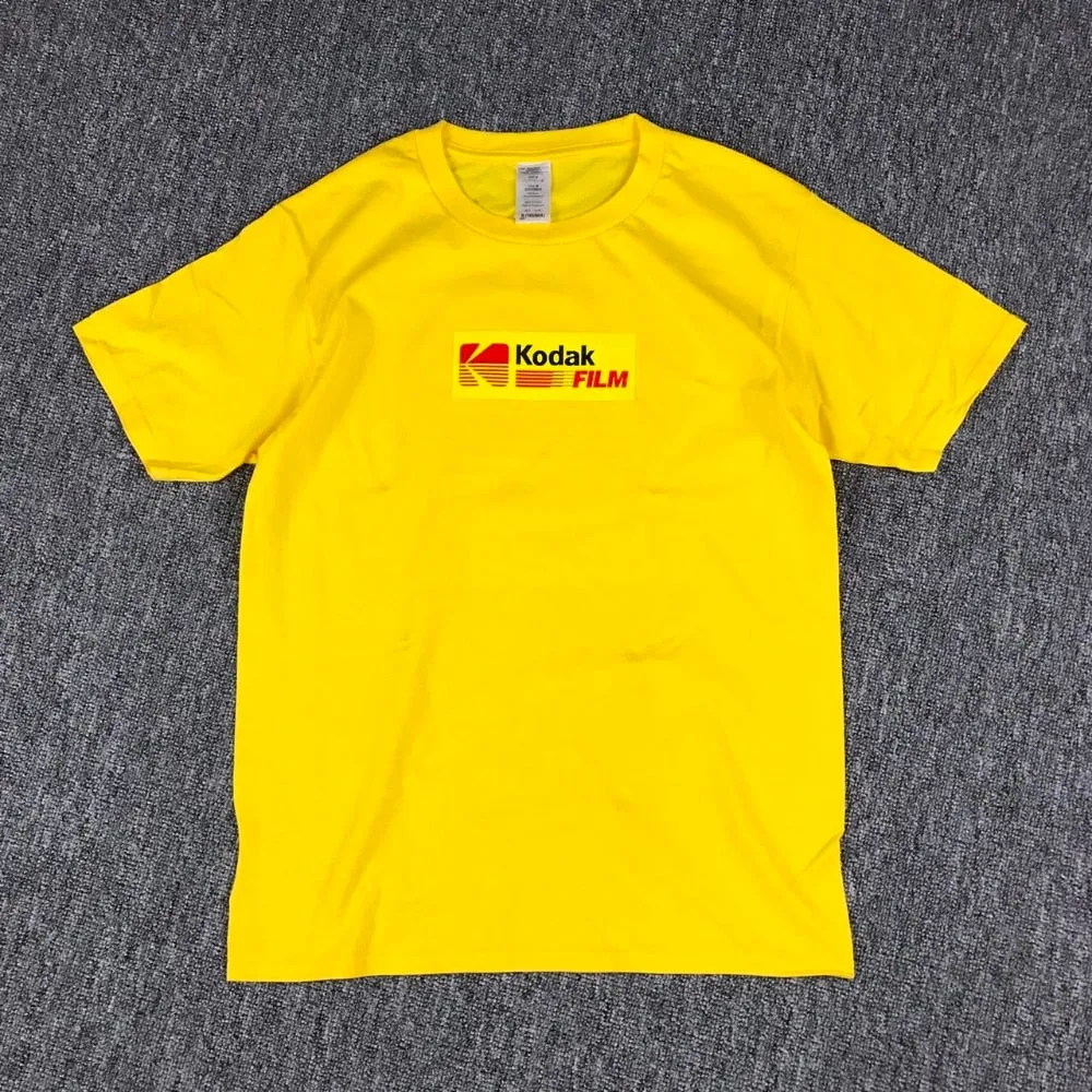 2022 Summer Men Women Tee INS Korea Retro Loose Wild Kodak Letter Short sleeved KODAK Cotton