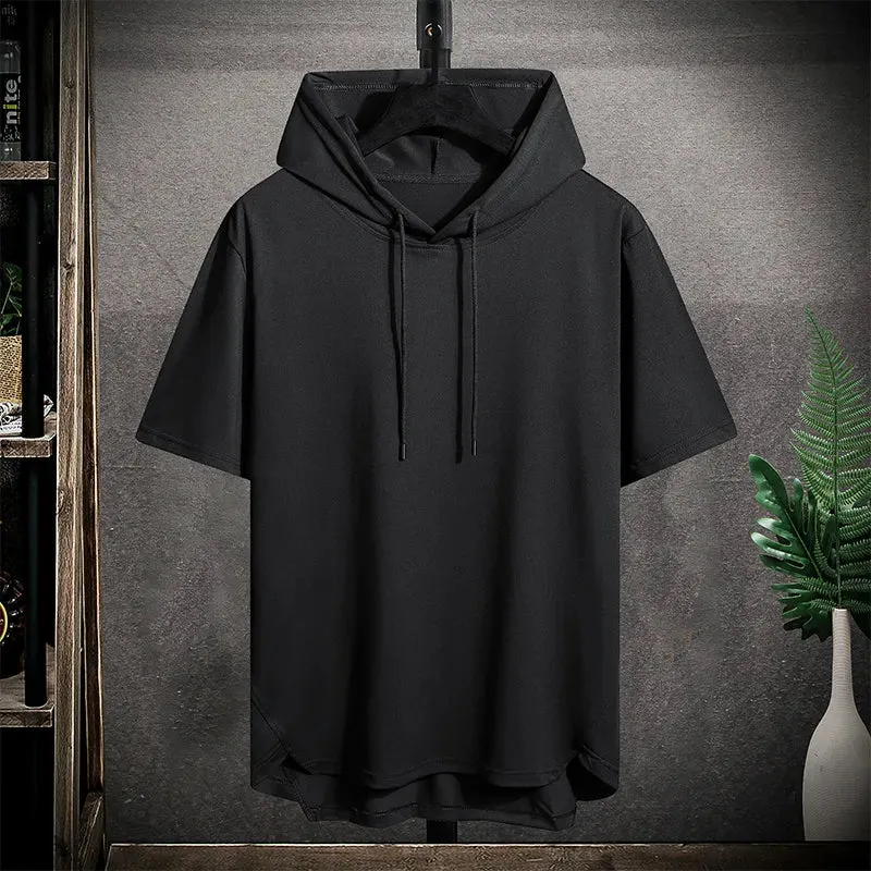 2024 Black Quick-Dry Oversized Gym T-Shirt: Streetwear Fashion Essential