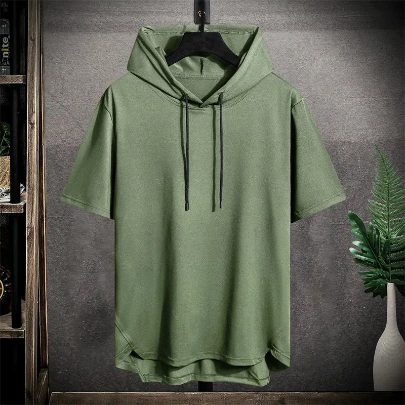 2024 Black Quick-Dry Oversized Gym T-Shirt: Streetwear Fashion Essential