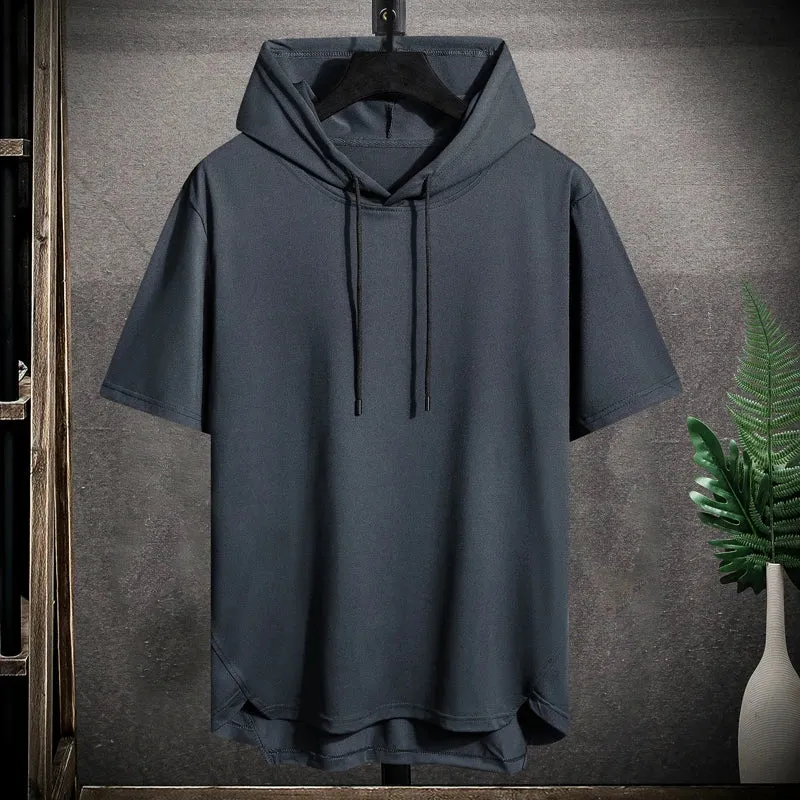 2024 Black Quick-Dry Oversized Gym T-Shirt: Streetwear Fashion Essential
