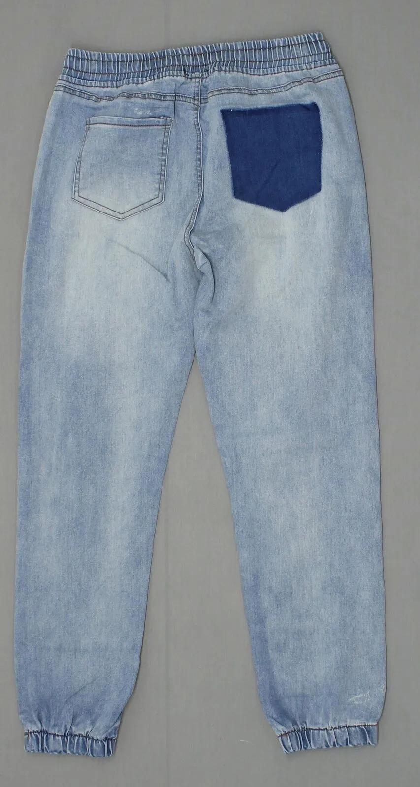 36 Point 5 Women's Elastic Washed Denim Joggers Jeans