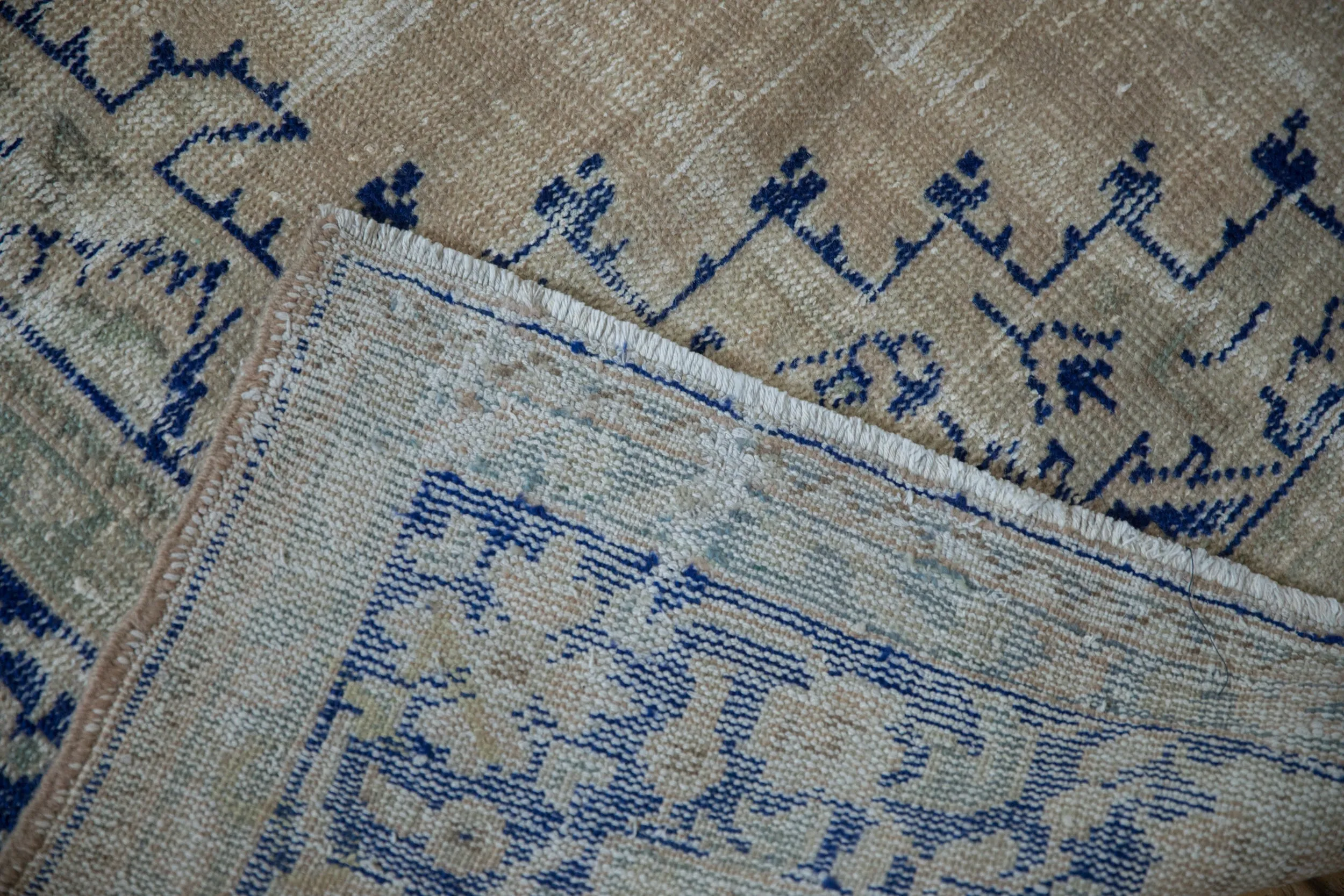 6.5x9.5 Vintage Distressed Oushak Carpet