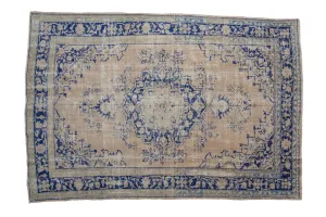 6.5x9.5 Vintage Distressed Oushak Carpet