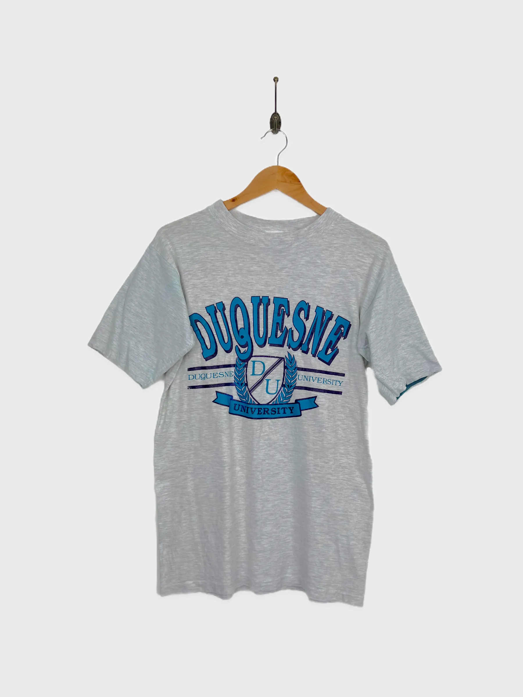 90's Duquesne University USA Made Vintage T-Shirt Size 8
