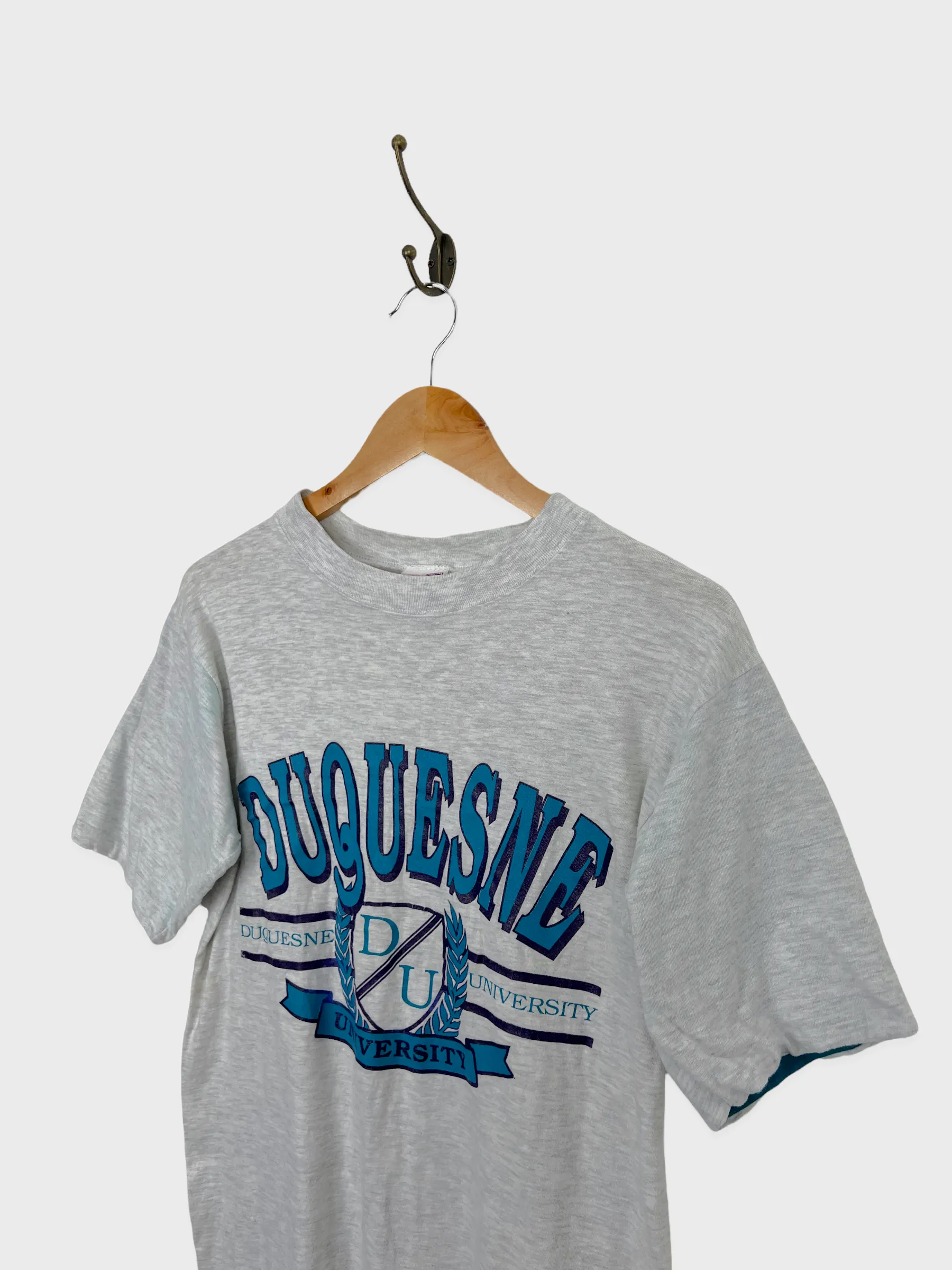 90's Duquesne University USA Made Vintage T-Shirt Size 8