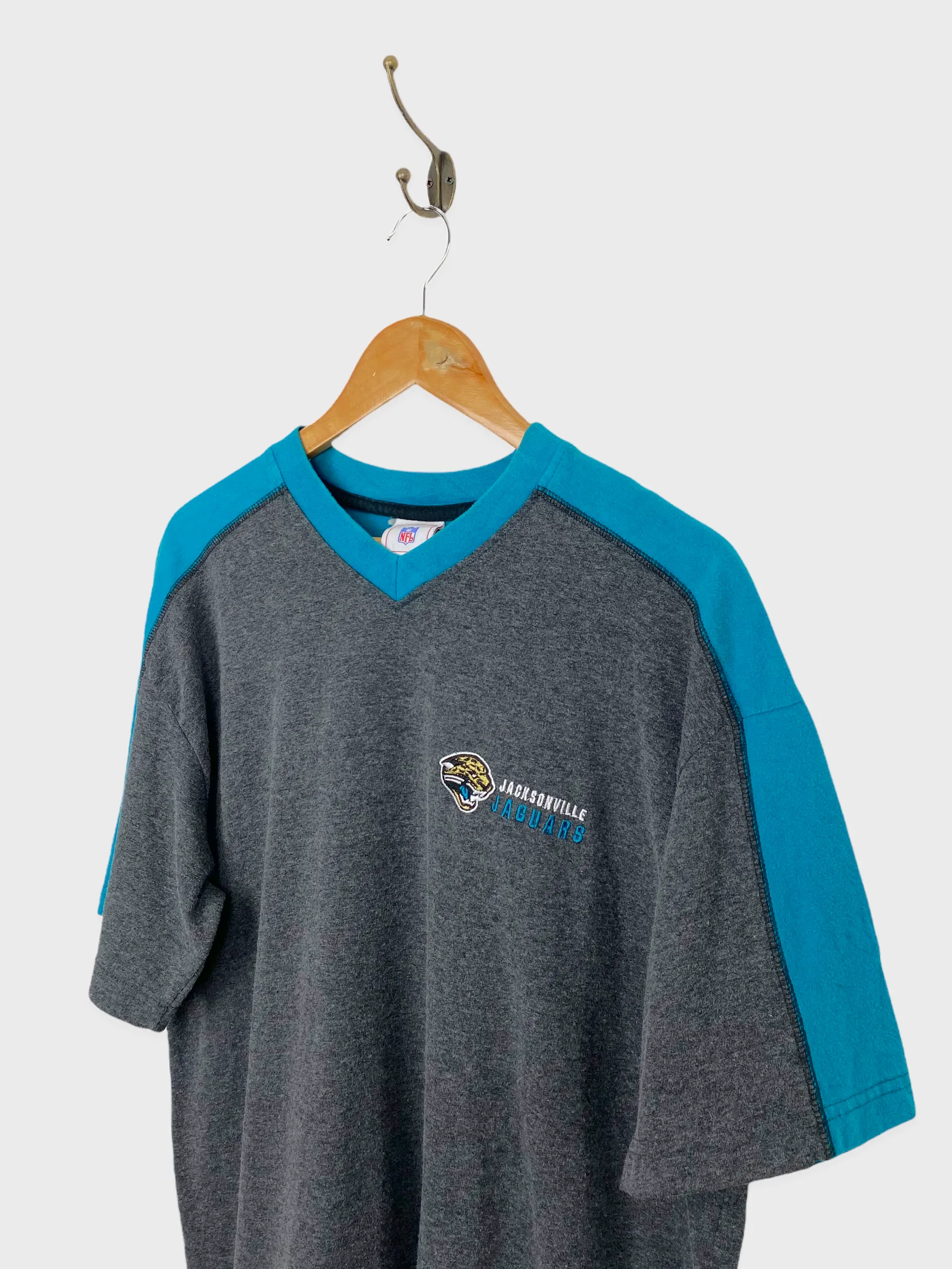 90's Jacksonville Jaguars NFL Embroidered Vintage T-Shirt Size L-XL