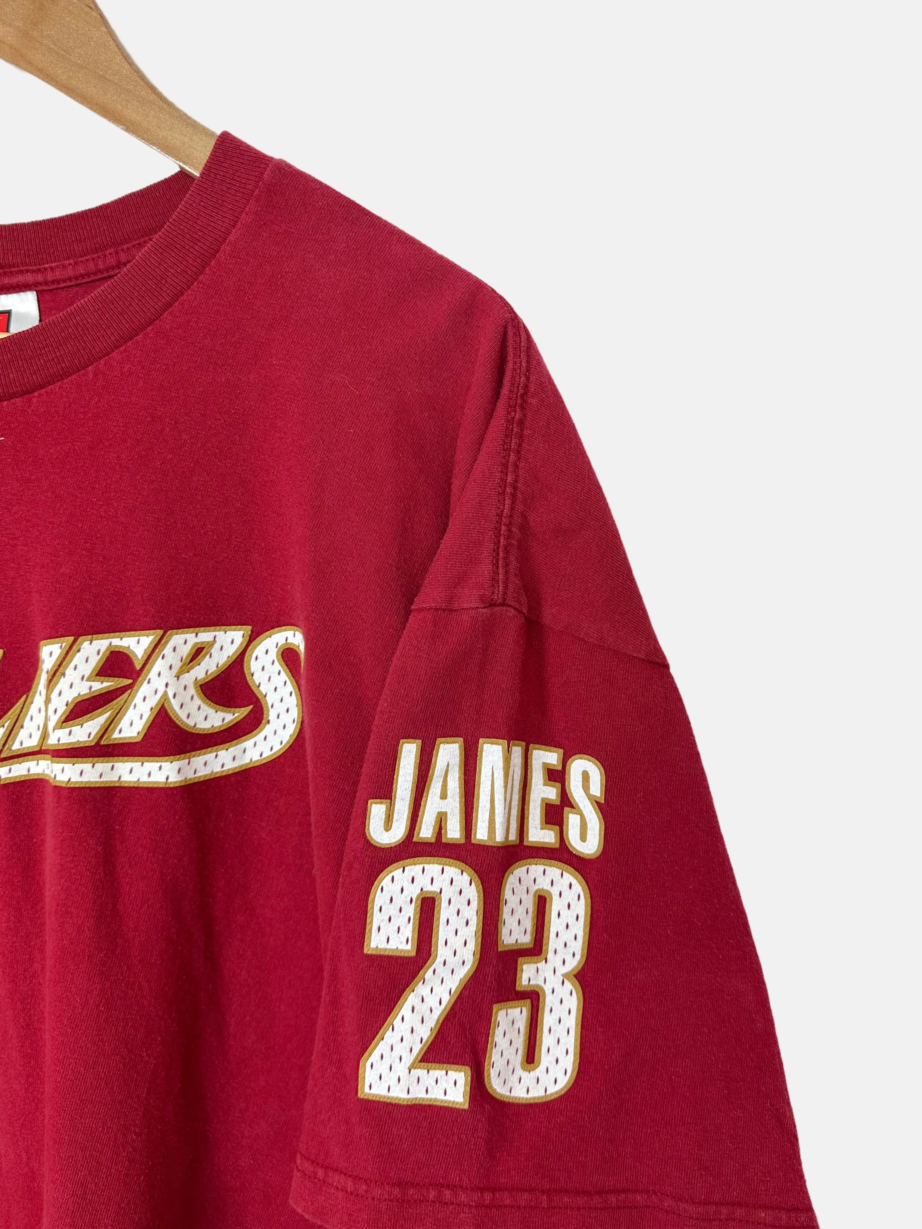 90's Nike Cleveland Cavaliers NBA Lebron James #23 Vintage T-Shirt Size XL