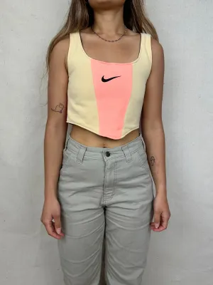 90's Reworked Nike Embroidered Vintage Corset Size 8