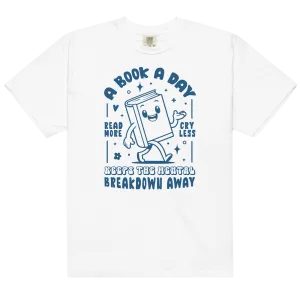 A Book a Day Mental Breakdown Away Premium T-Shirt