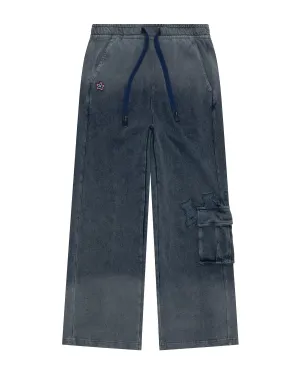 AAPEUNVS star moonface logo washed sweatpants