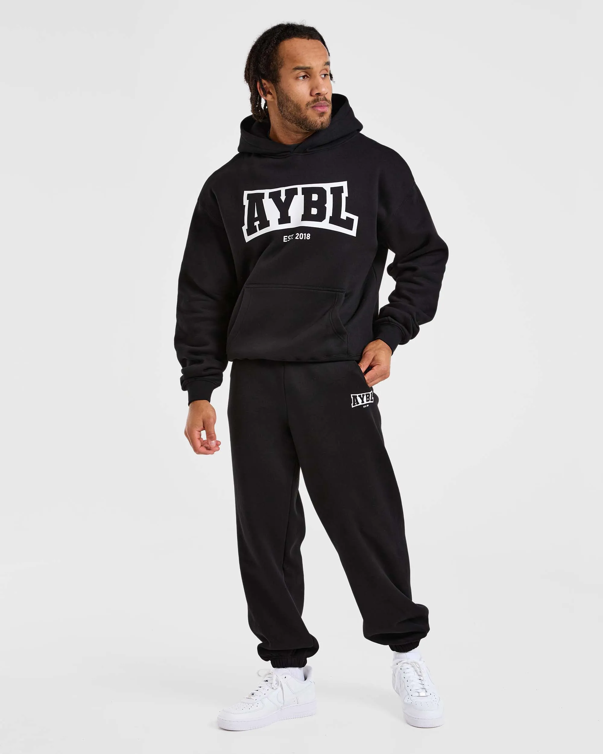 Academy Oversized Hoodie - Schwarz