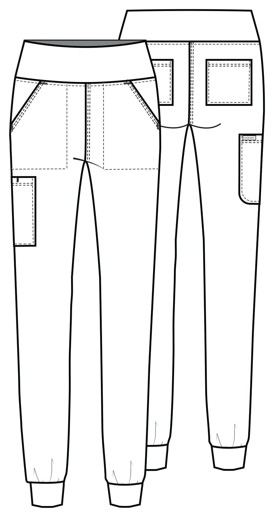 Achieve CK033 Women's 5 Pocket Jogger Pant Wild Mulberry
