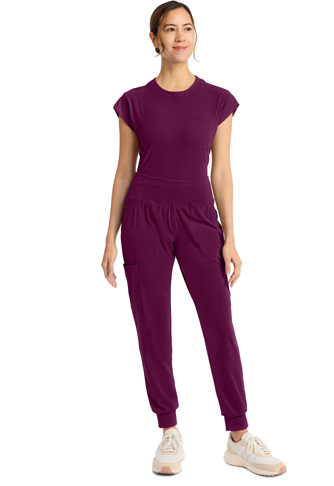 Achieve CK033 Women's 5 Pocket Jogger Pant Wild Mulberry