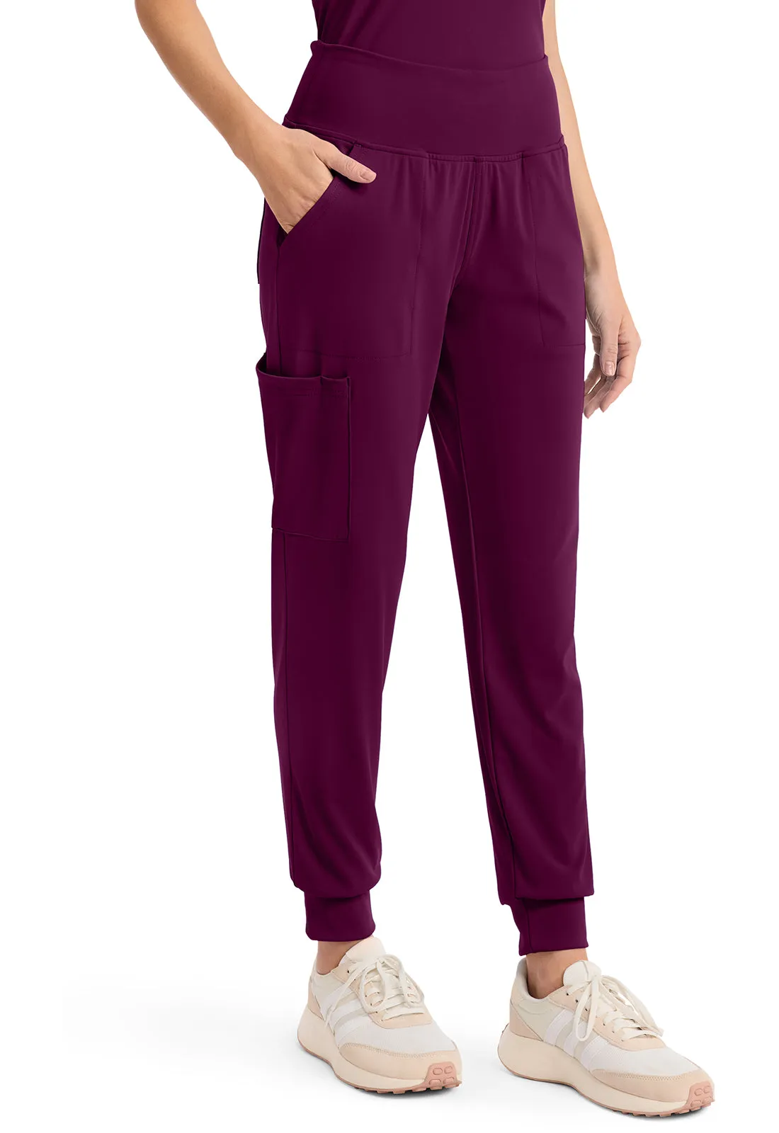 Achieve CK033 Women's 5 Pocket Jogger Pant Wild Mulberry