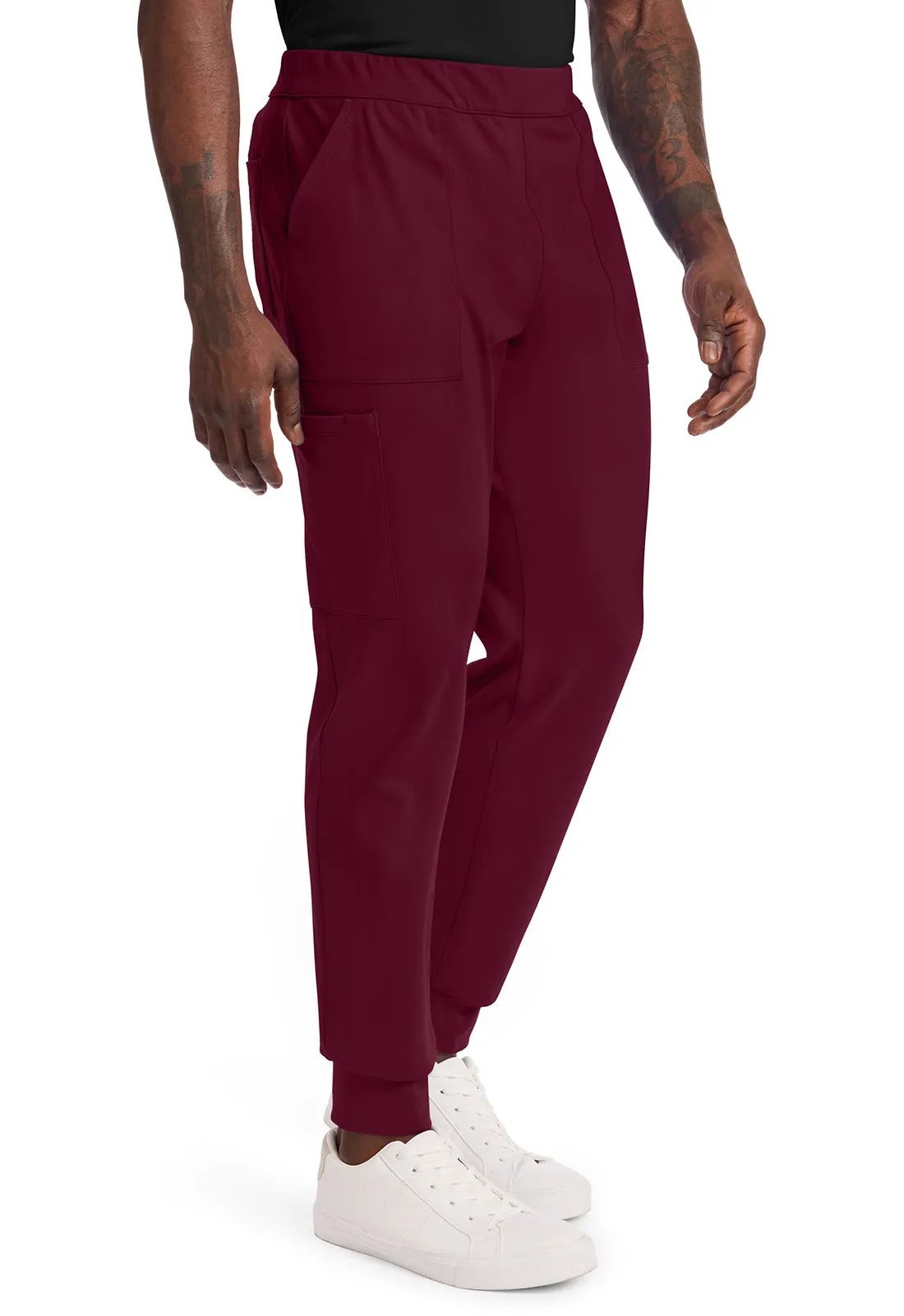 Achieve CK034 Men's 5 Pocket Jogger Pant Wine
