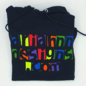 Adult Hoodie (w/ drawstrings) Colorful Box Text