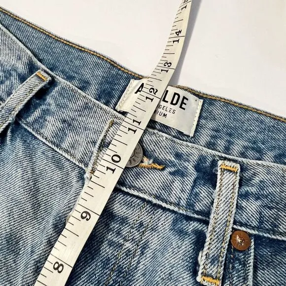 Agolde Sz 30 Parker Vintage Cut Off Distressed Button Fly Denim Shorts