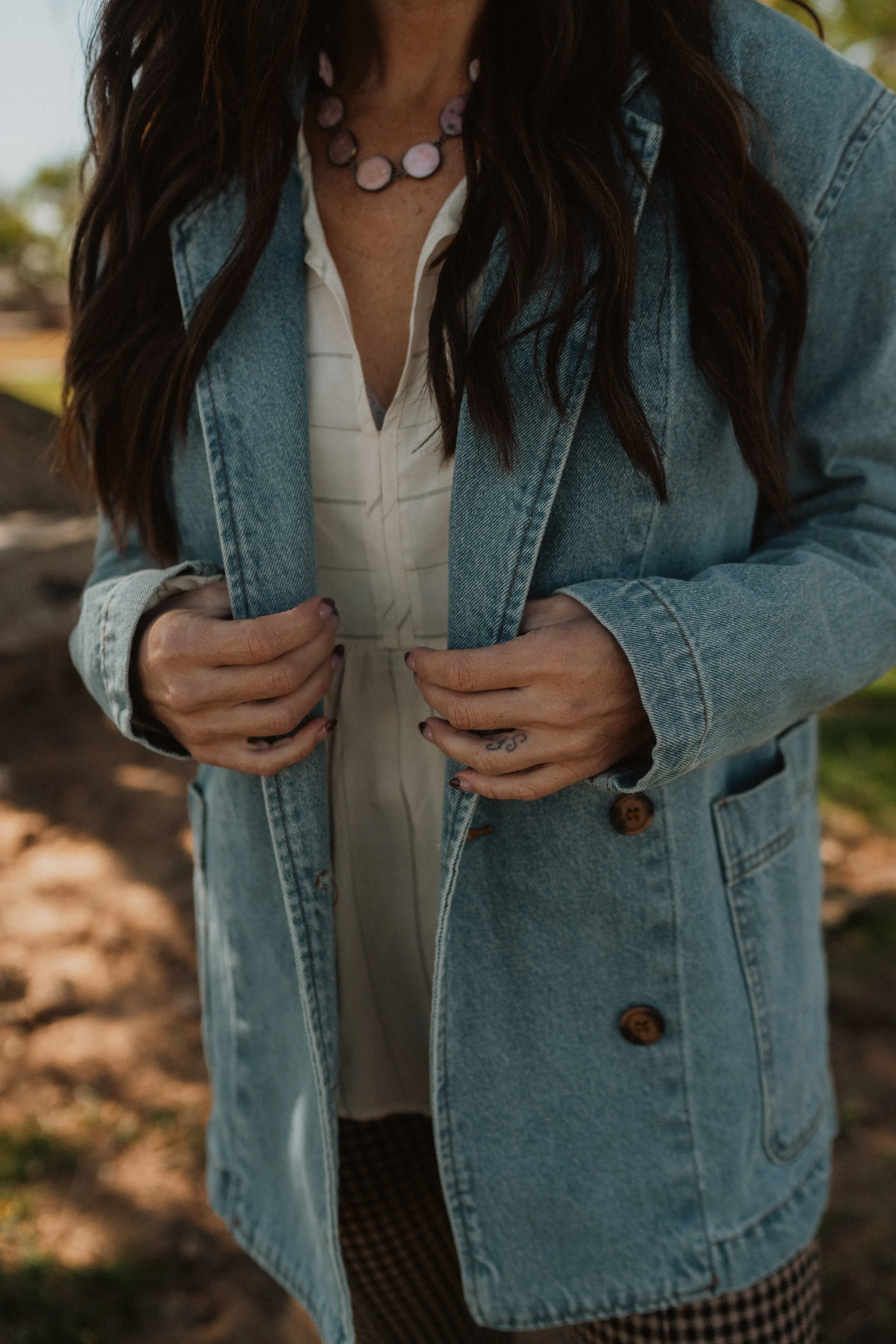 Ailey Denim Blazer - FINAL SALE