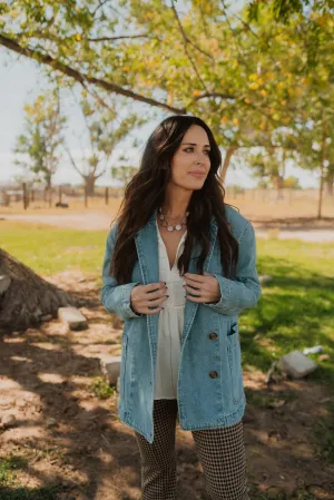 Ailey Denim Blazer - FINAL SALE