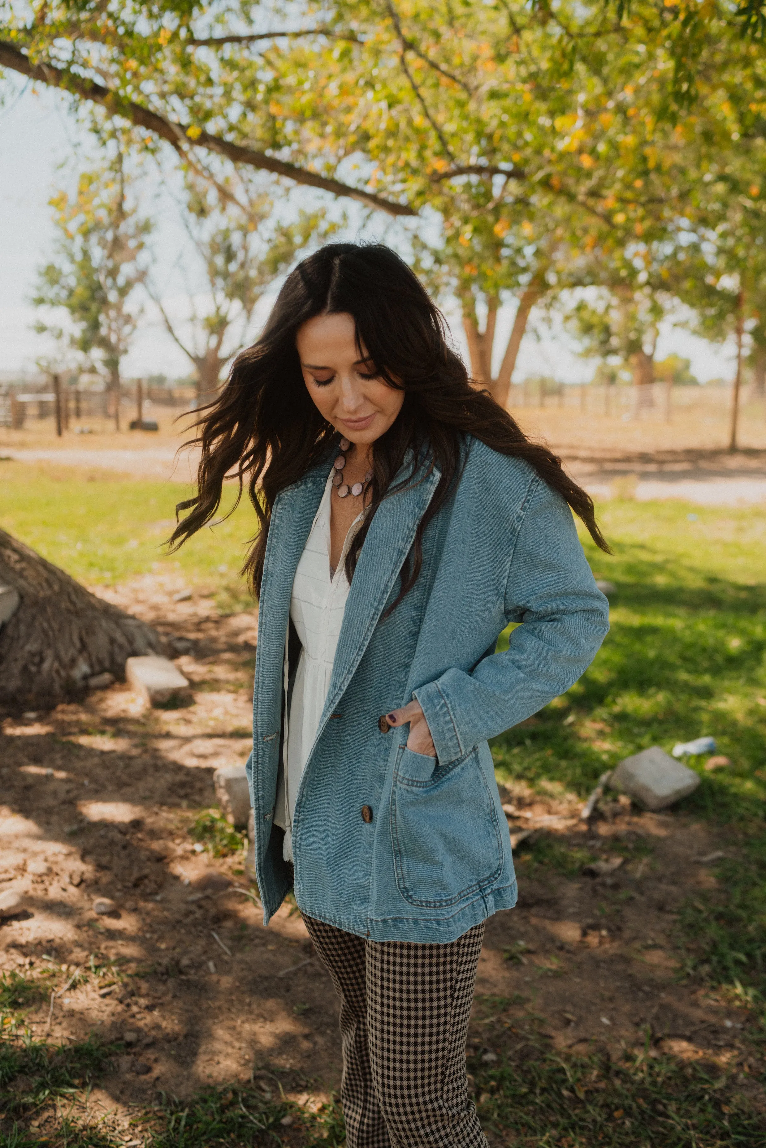 Ailey Denim Blazer - FINAL SALE