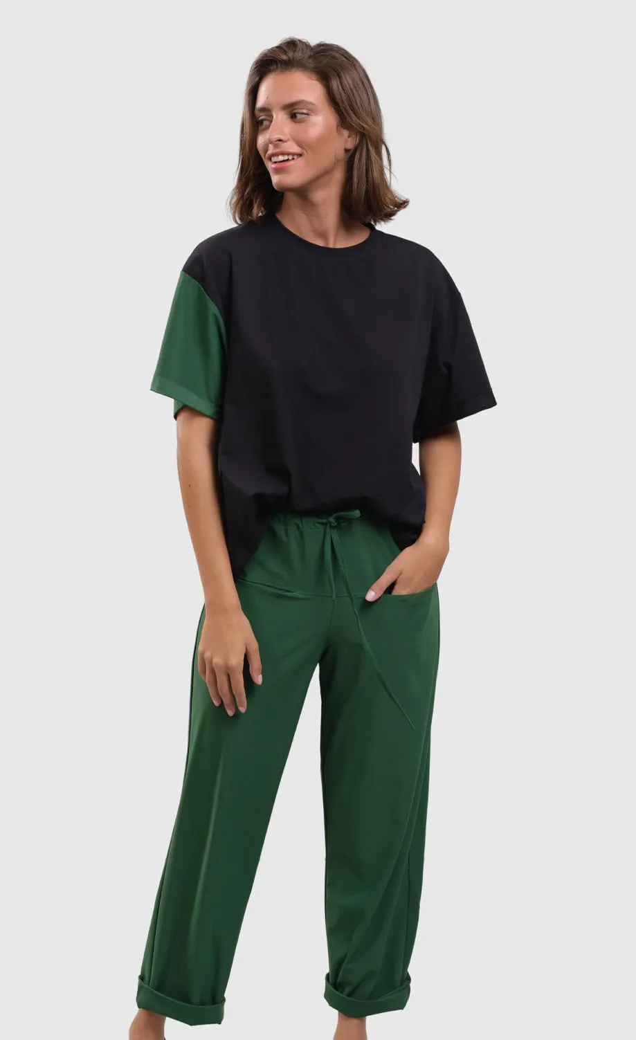Alembika Tekbika Green Drawstring Pant