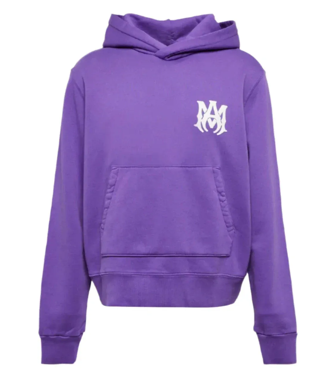 Amiri Mens Logo Cotton Purple Hoodie