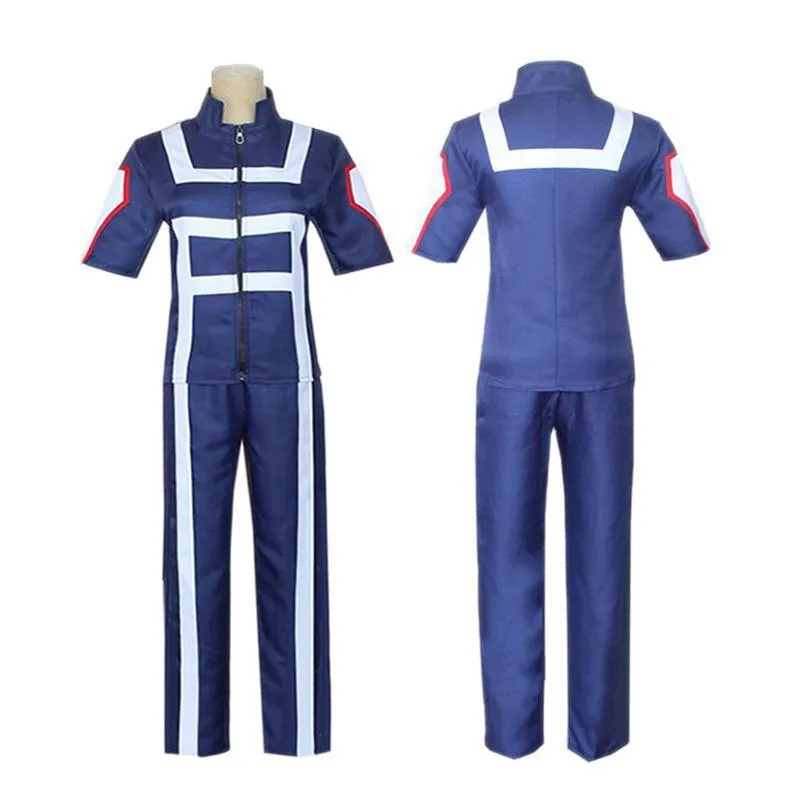 Anime My Hero Academia Short Sleeve Sports Uniform Cosplay Costume