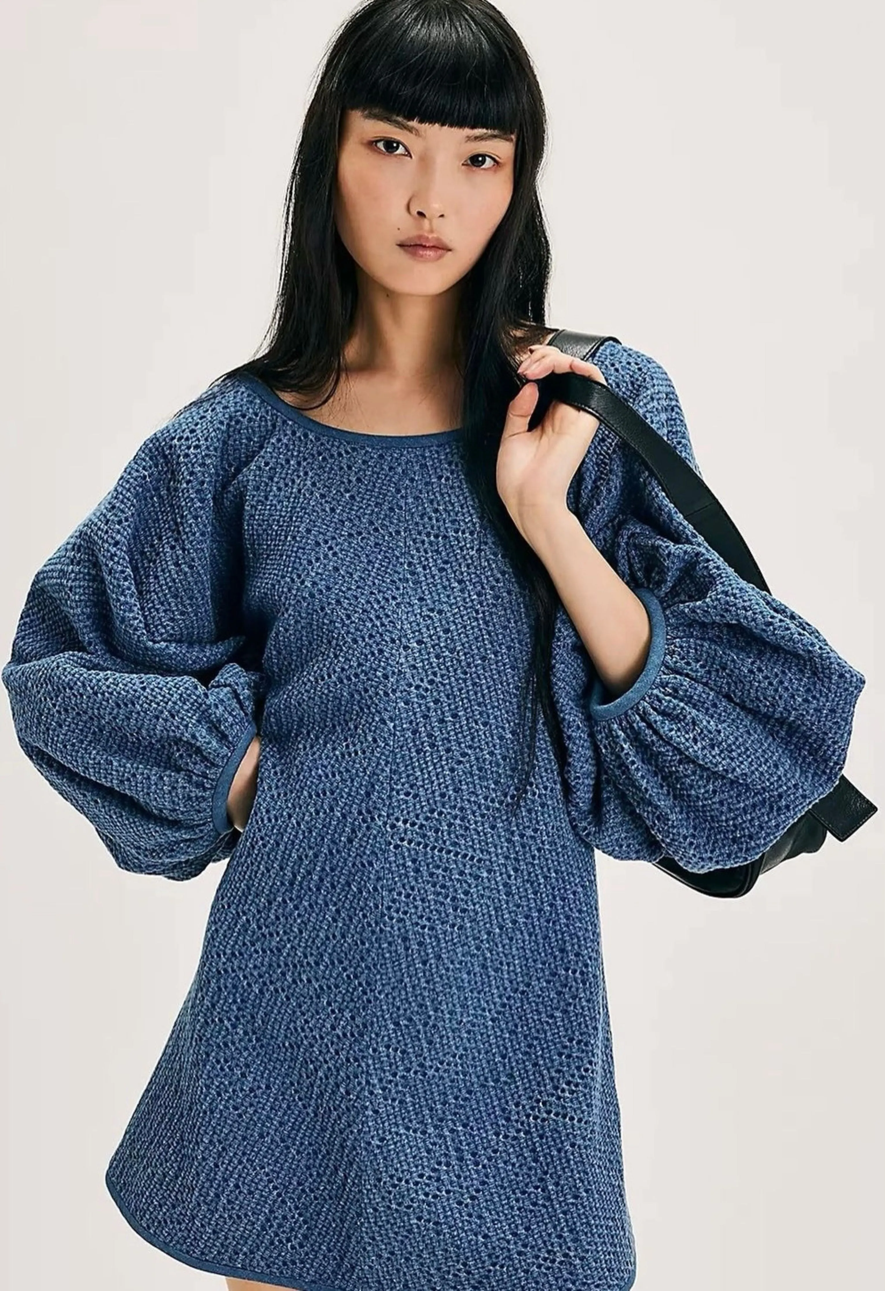 ARIANNE ELMY GOOD LUCK DRESS IN DENIM