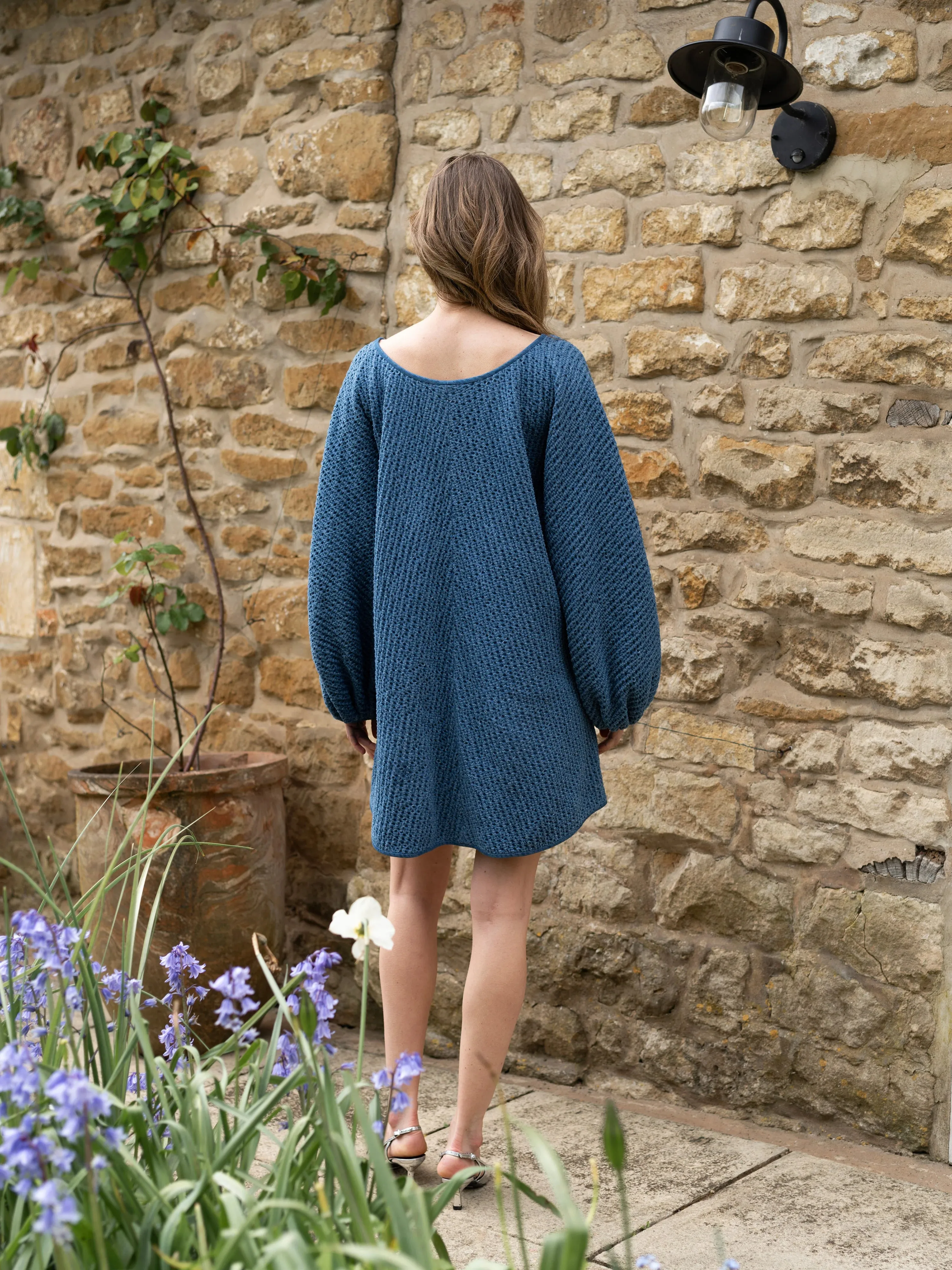 ARIANNE ELMY GOOD LUCK DRESS IN DENIM