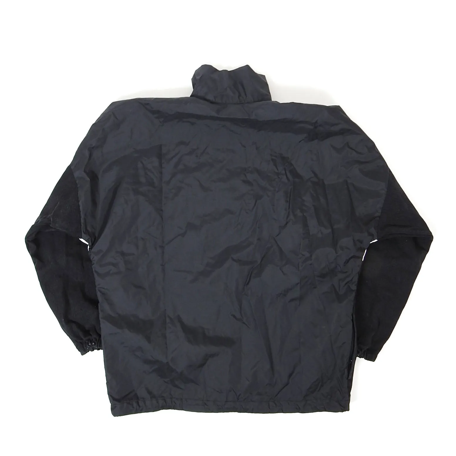 Balenciaga Nylon/Denim Logo Zip Jacket