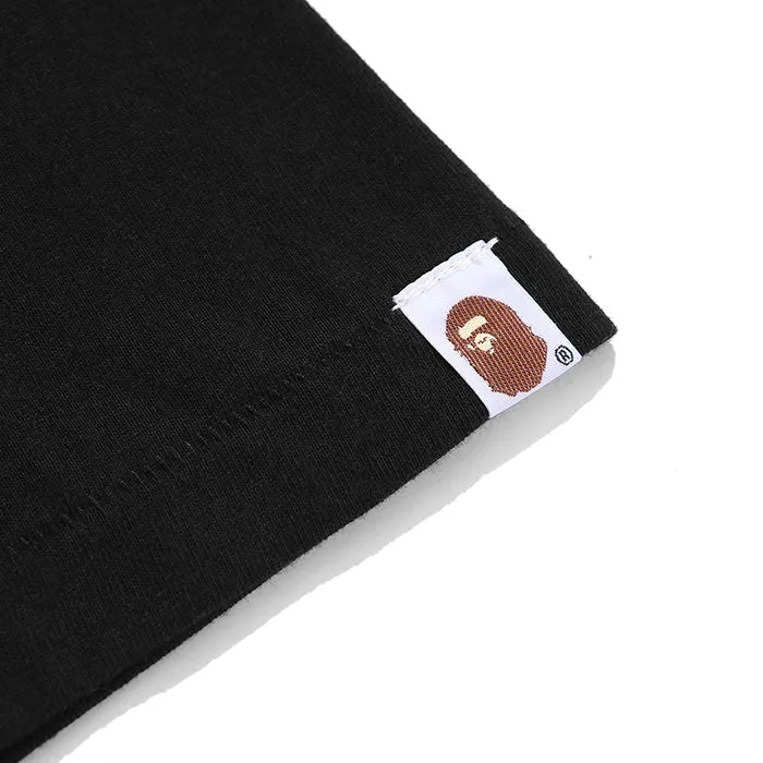 BAPE College Relaxed T-Shirts White/Black