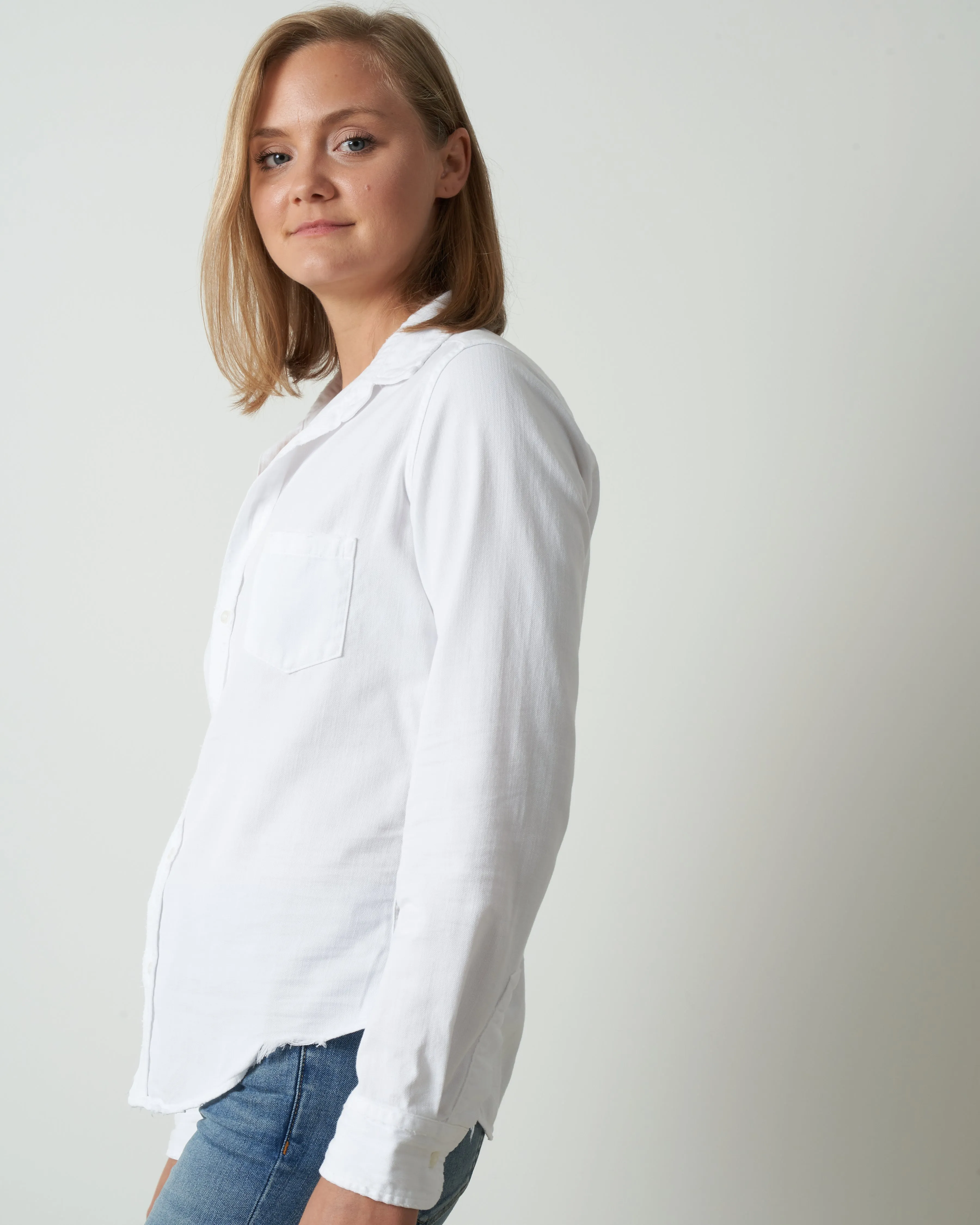 barry - white tattered wash denim