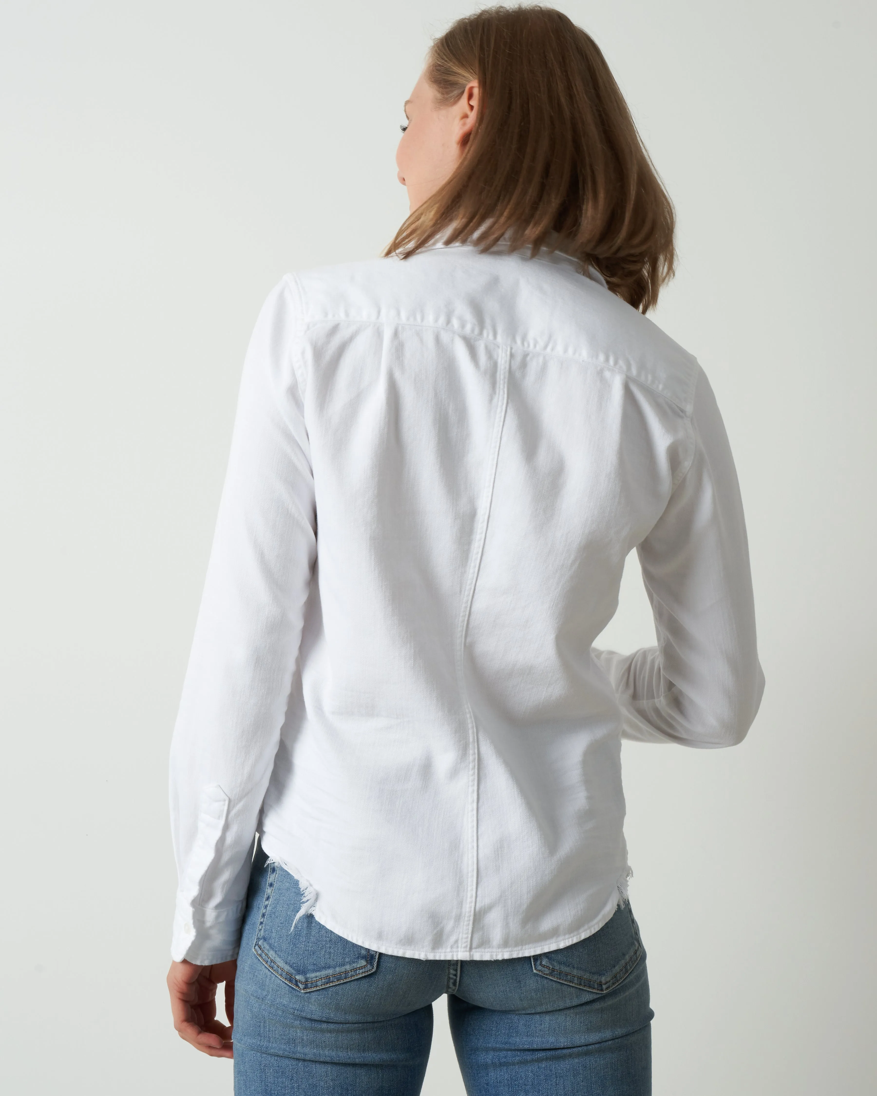 barry - white tattered wash denim