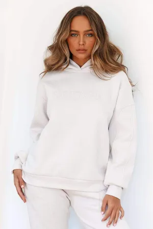 Basic Oversized Hoodie - Cream