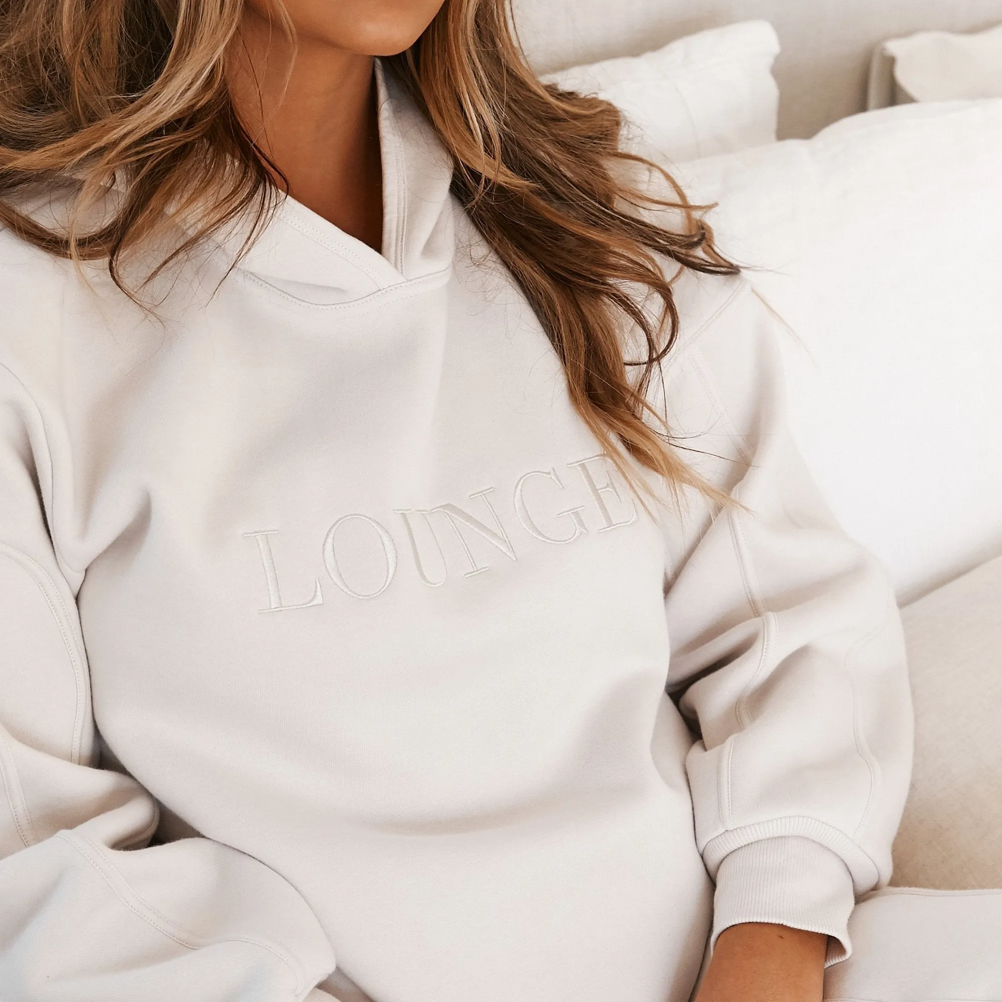 Basic Oversized Hoodie - Cream