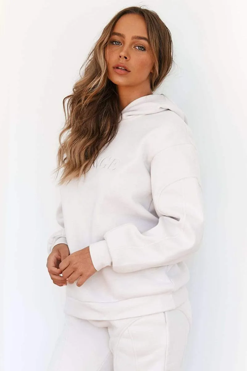 Basic Oversized Hoodie - Cream
