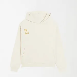 Beige Owl - Off White Graphic Hoodie