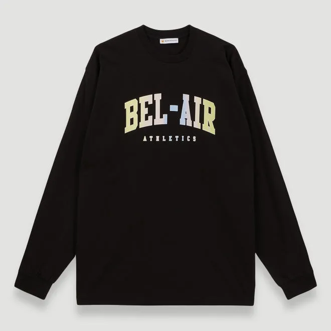 Bel-Air Athletics Men College L/S T-Shirt Pastel Black