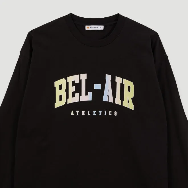 Bel-Air Athletics Men College L/S T-Shirt Pastel Black