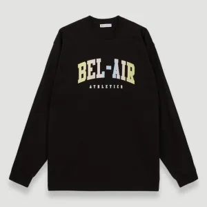 Bel-Air Athletics Men College L/S T-Shirt Pastel Black