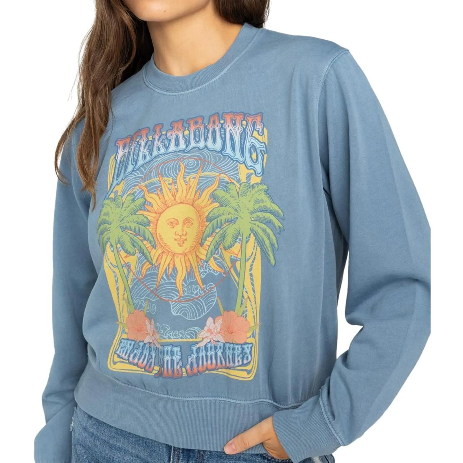 Billabong Womens From Paradise Vintage Pullover Sweatshirt