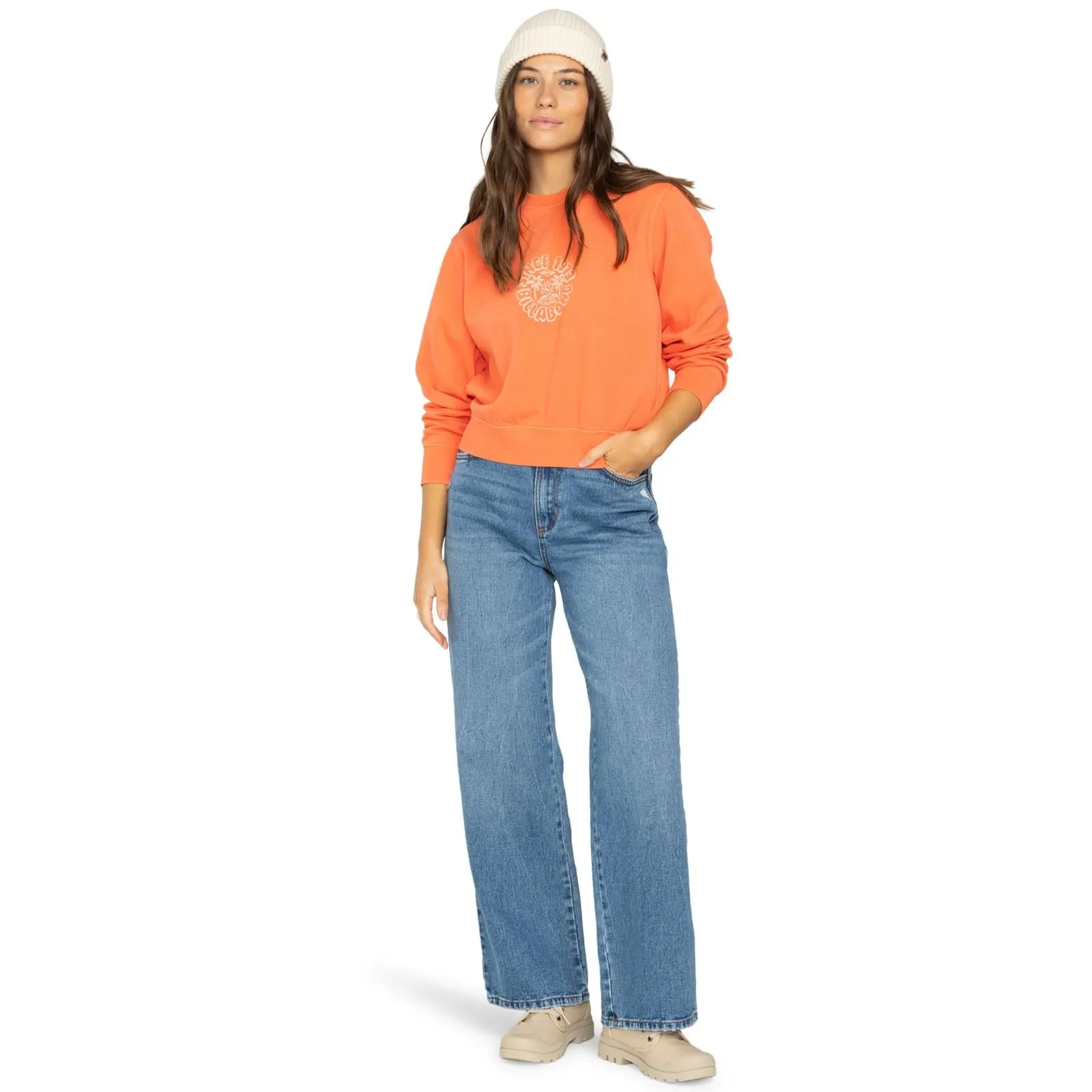 Billabong Womens From Paradise Vintage Pullover Sweatshirt