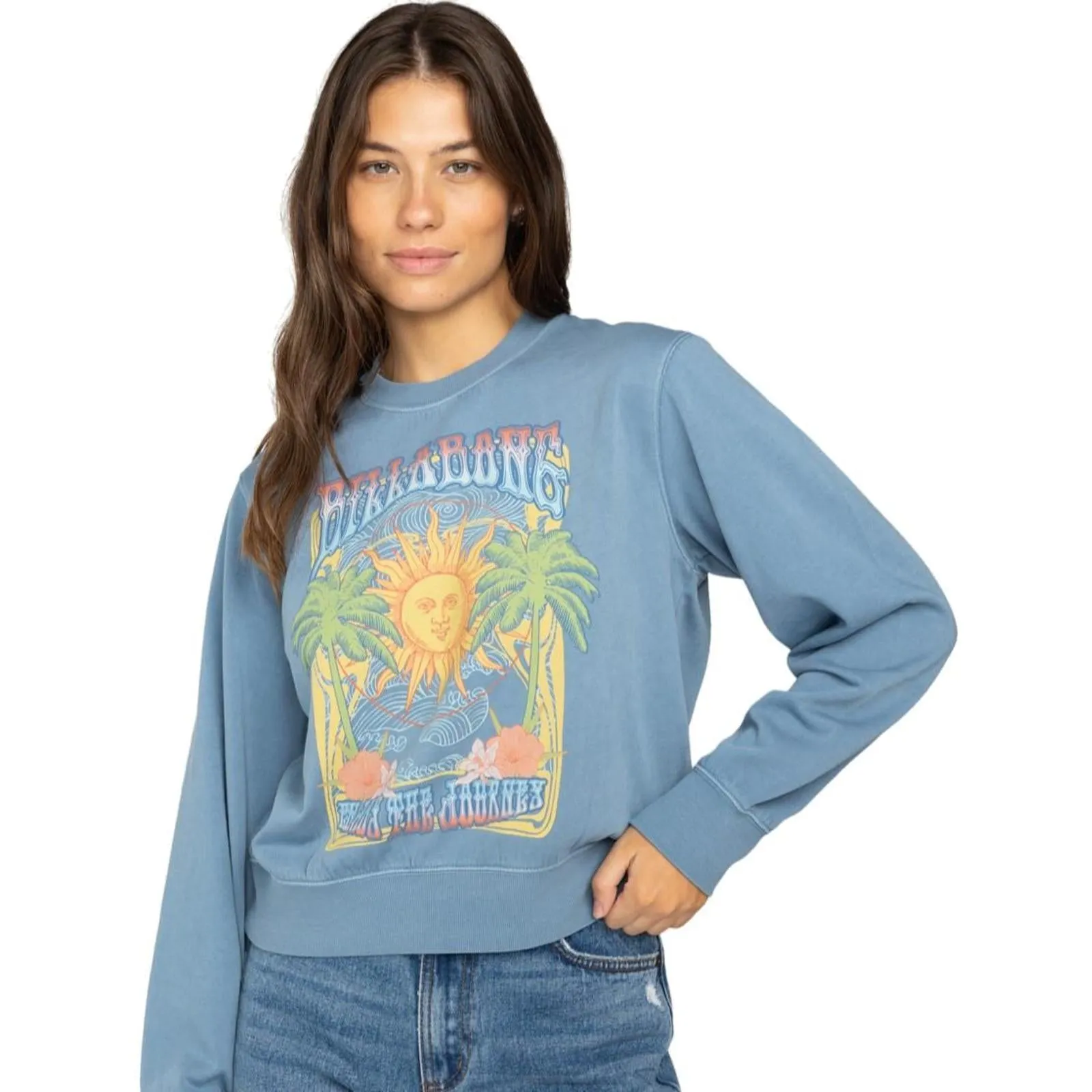 Billabong Womens From Paradise Vintage Pullover Sweatshirt