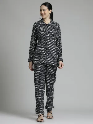 Black And White Polka Dot Co-ord Set