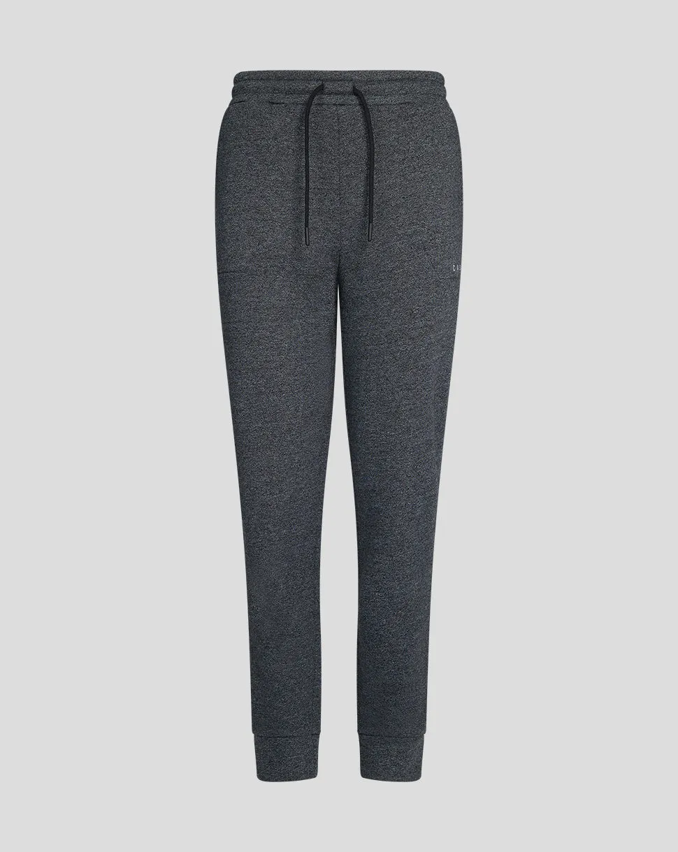 Black Marl Joggers - Women’s High-Waisted Workout Joggers, Performance Gym Pants