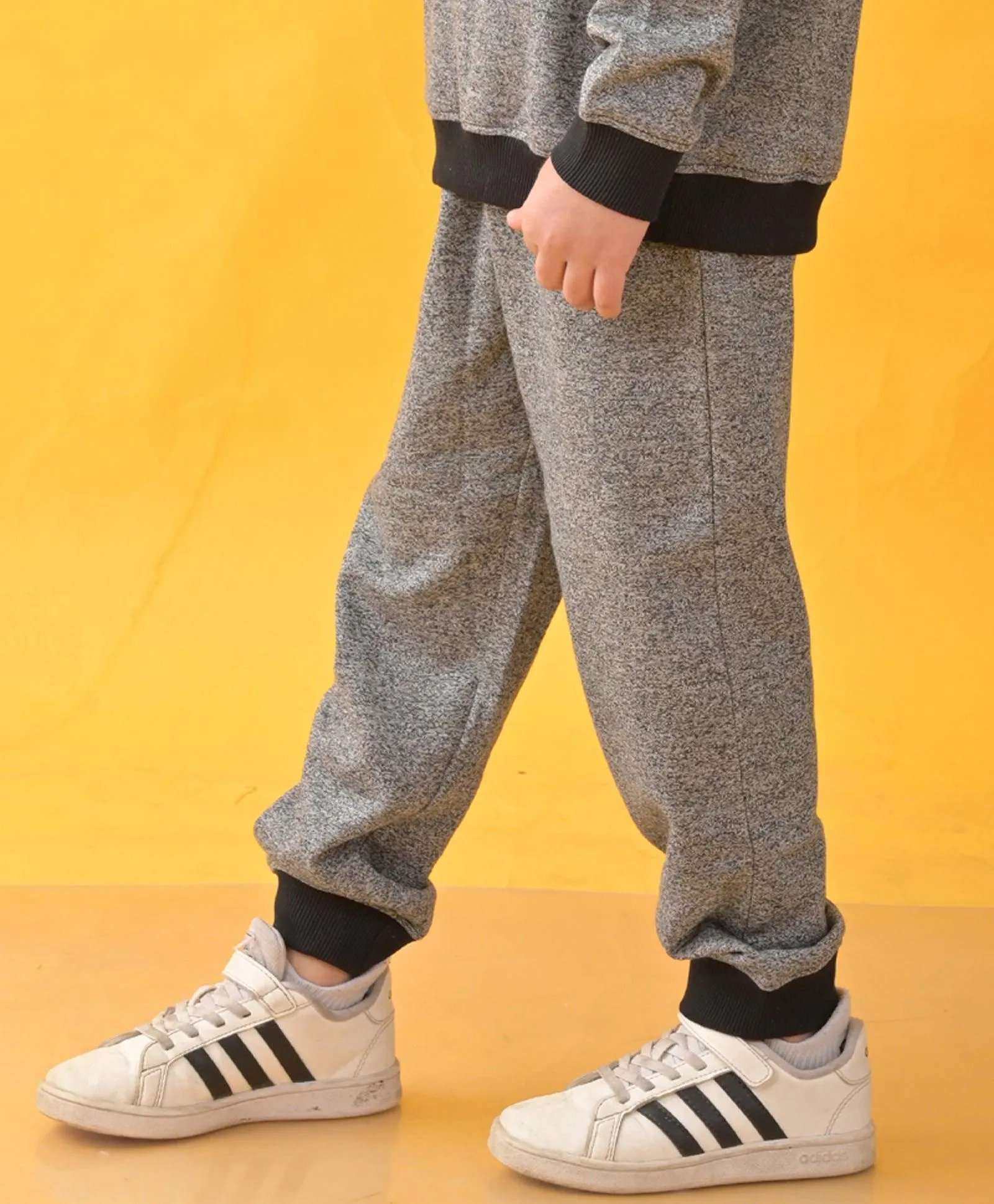 BLACK SPACE DYED JOGGER - BLACK