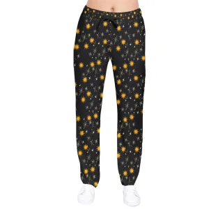 Black Whimsy Velvet Tracksuit Pants